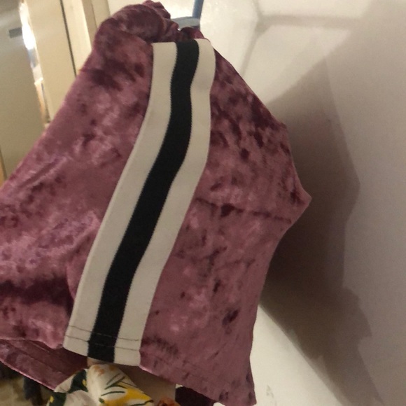 Pink Fuzzy Shiny Shorts - Picture 4 of 7